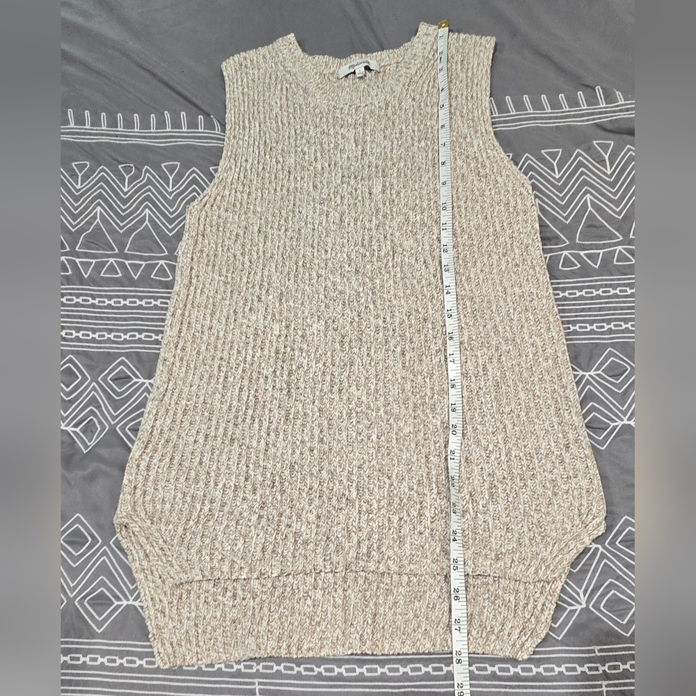 Madewell Sleeveless Knit Sweater Tank Size Small - Picture 3 of 5